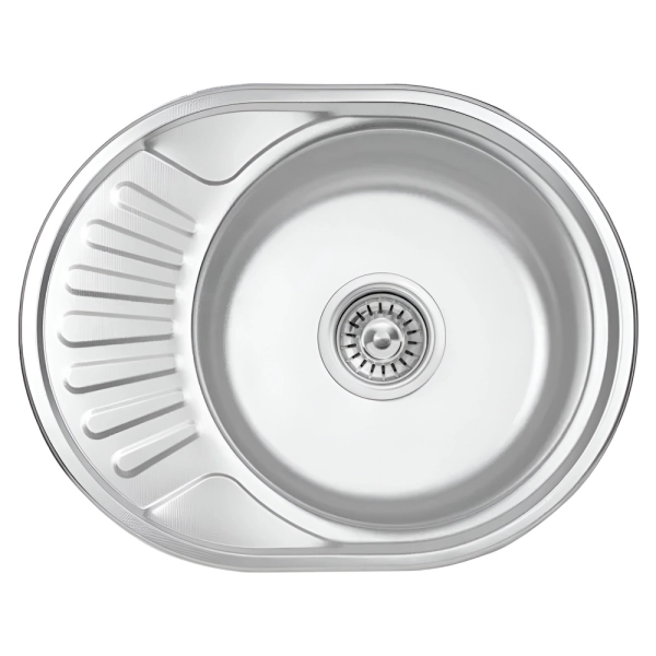 Кухонная мойка WEZER 5745(06) Decor 570x450x160 мм с сиф ...