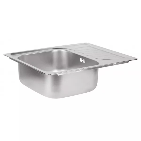 Кухонная мойка WEZER 5848(08) Decor 580x480x180 мм с сиф ...
