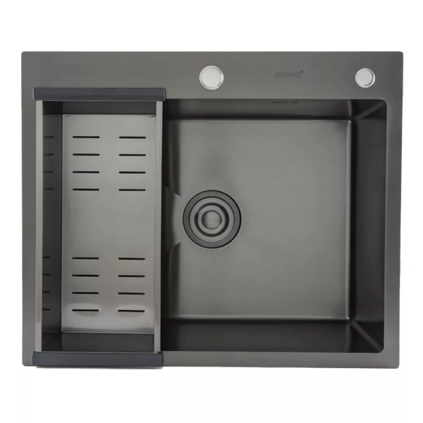 Кухонная мойка GAPPO GS6050-6 600x500 мм с сифоном и кол ...