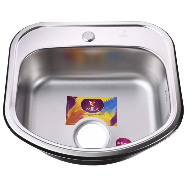 Кухонная мойка врезная MIRA Satin MR 4946 E 490х460 прям ...