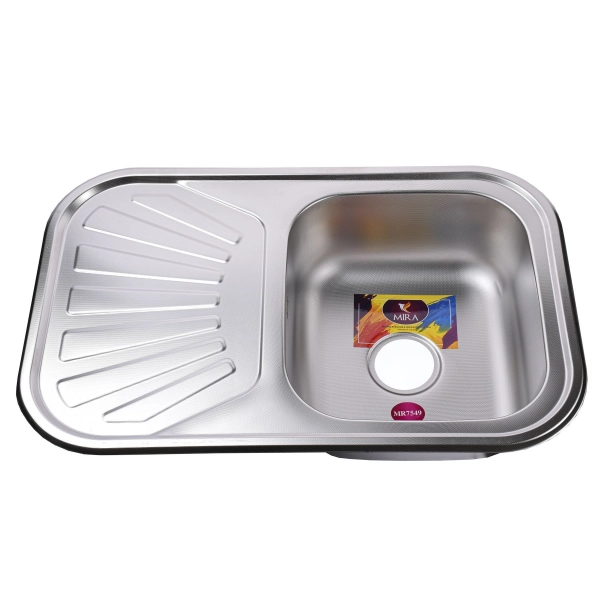 Кухонная мойка врезная MIRA Decor MR 7549 D 750х490 прям ...