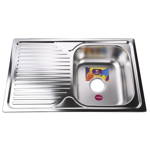 Кухонная мойка врезная MIRA Satin MR 7848 E 780х480 прям ...