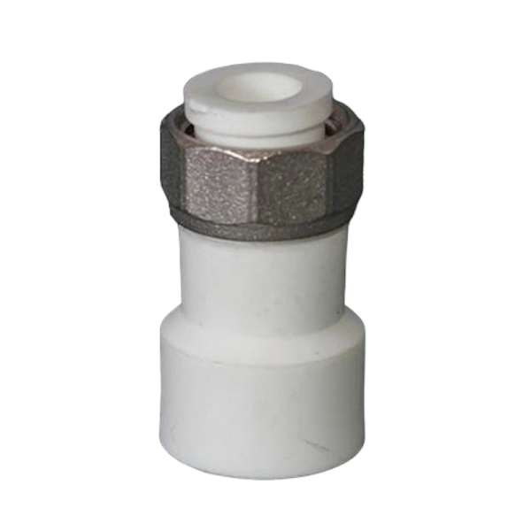 Муфта полипропиленовая Tebo 20x1/2" В с накидной гайкой, ...