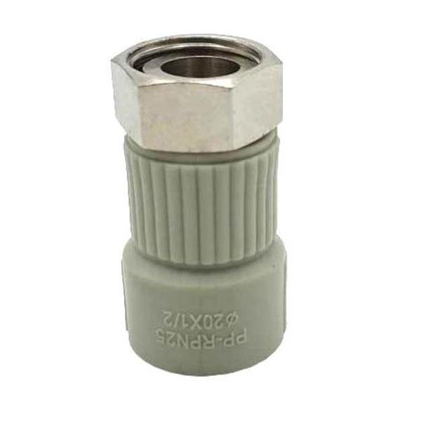 Муфта полипропиленовая ASCO armatura 20x1/2" В с накидно ...