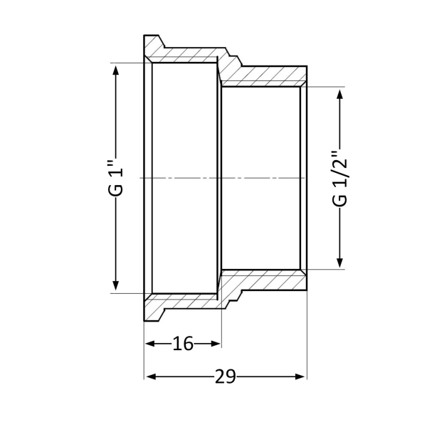 Муфта Thermo Alliance Standard 1/2х1 ВР (SD4051525)