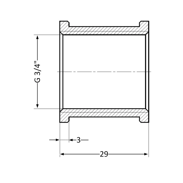 Муфта Thermo Alliance Standard 3/4 ВР (SD40420)