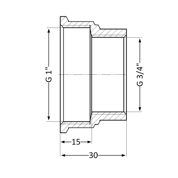 Муфта Thermo Alliance Standard 3/4х1 ВР (SD4052025)