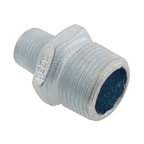 Ниппель чугунный Gebo 3/4"x1/2" оцинкованный, редукционн ...