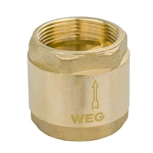 Обратный клапан WEG 1 1/4″ ВВ латунь