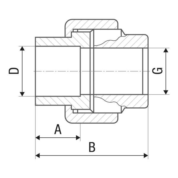 Американка ITAL ITI001 PPR 20 мм 1/2"