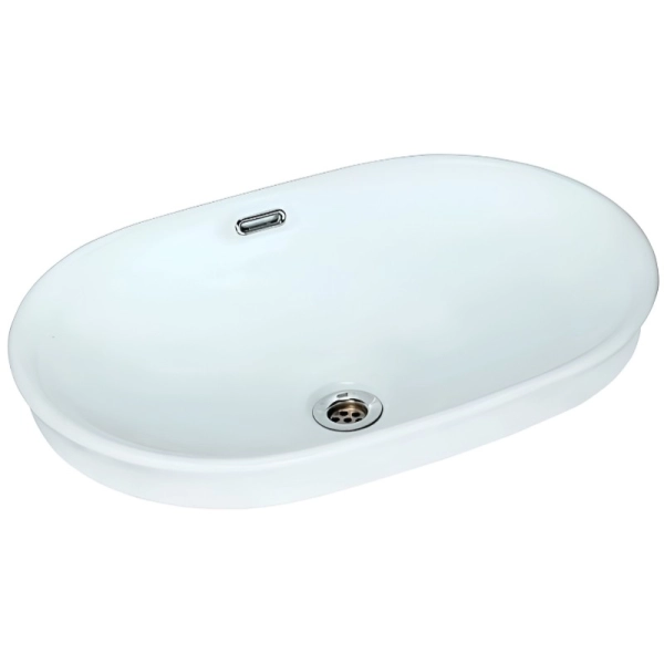 Раковина JAQUAR Solo 600x400 овальная белая