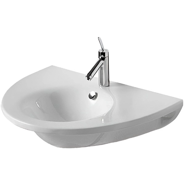 Раковина подвесная Duravit Starck 750x545 полукруглая, б ...