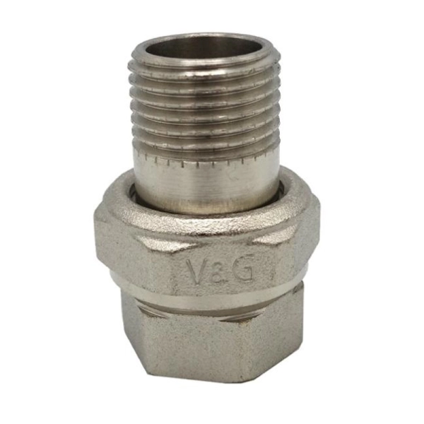Сгон американка Valogin 1/2" ВН прямой, никелированная л ...