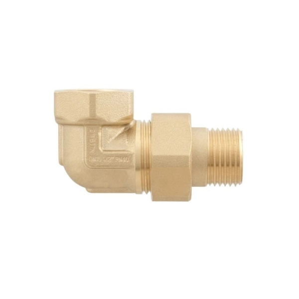Сгон Американка Raftec Gold 1/2″ ВН угловая, латунь