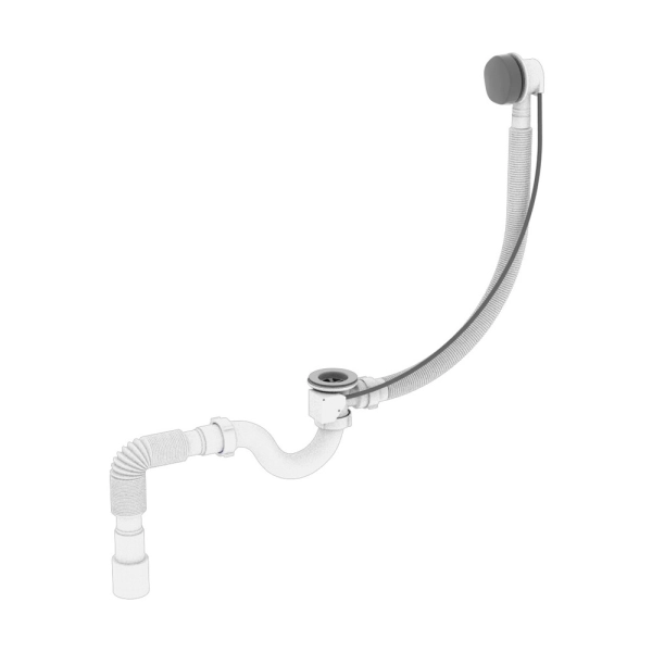 Сифон для ванны Kronoplast 1 1/2" пластик, белый (SV2740 ...