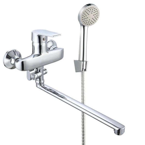 Смеситель для ванны Wezer VRL611-10 однорычажный,  хром  ...