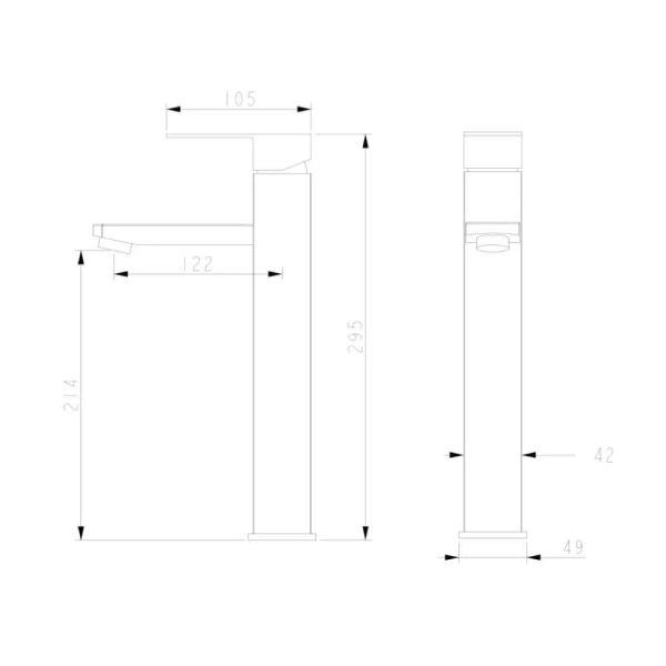 Смеситель для умывальника Wezer PRO11-02-GUNGREY однорыч ...