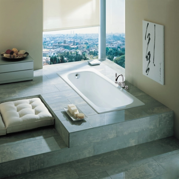 Ванна пристенная Roca Continental 170x70 чугунная, белая ...