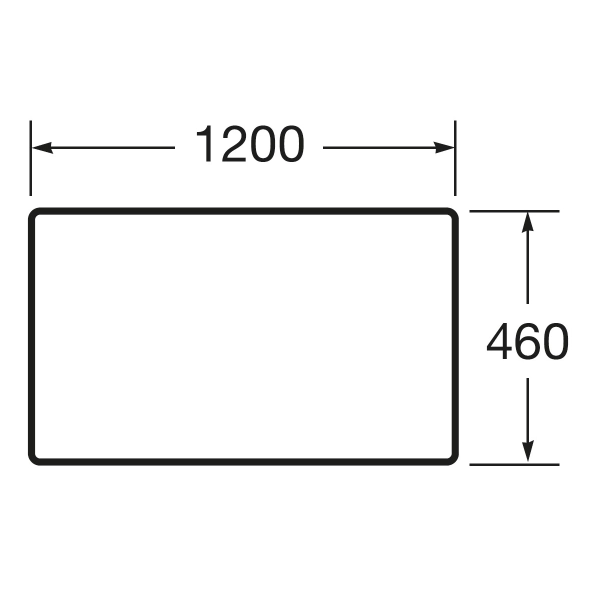 Столешница для ванной Roca Victoria Basic 1200x460 накла ...