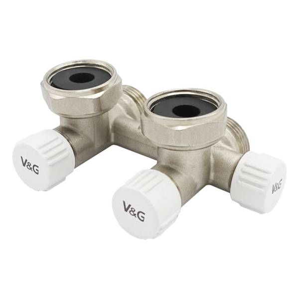 Узел Н-образный V&G 3/4"х3/4" ВН угловой, латунь (VG ...