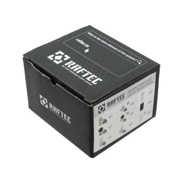 Термостатический комплект Raftec 1/2" НВ прямой, белый ( ...