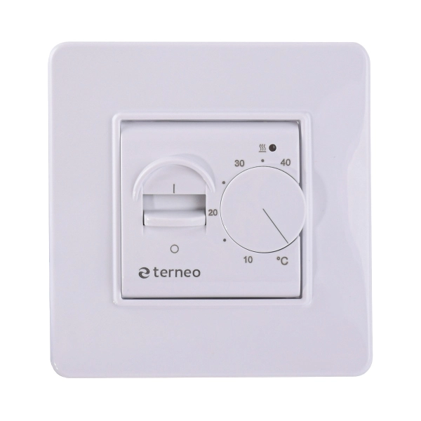 Терморегулятор для теплого пола TERNEO MEX 230В белый