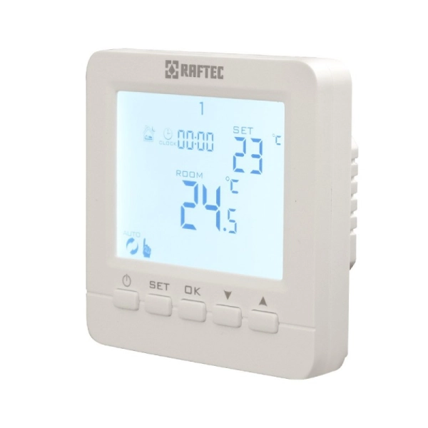 Терморегулятор для теплого пола Raftec 230В белый (R02B0 ...
