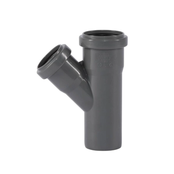 Колено канализационное Ostendorf HT Safe 50x40мм 45°