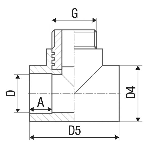 Тройник ITAL IKC303 PPR 25 мм 3/4"