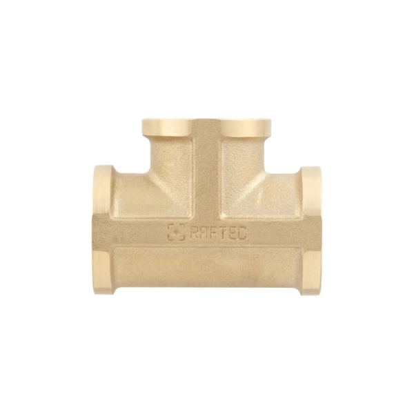 Тройник латунный Raftec Gold 3/4" ВВВ
