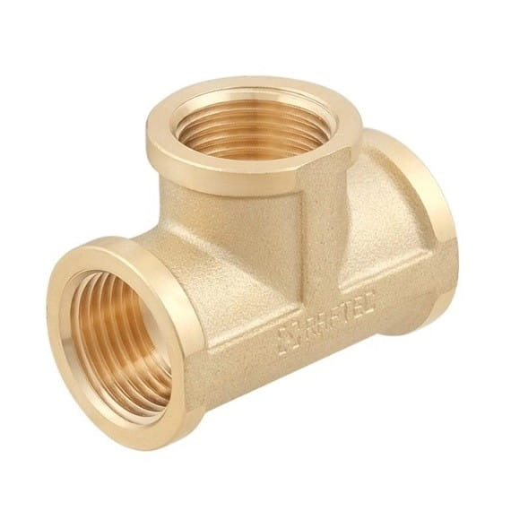 Тройник латунный Raftec Gold 3/4"x1/2"x3/4" ВВВ