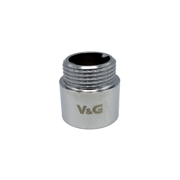 Удлинитель латунный V&G 1/2"x3/8" ВН хромированный