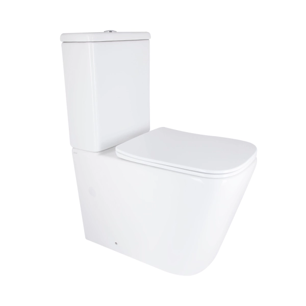 Унитаз компакт Q-tap Stenava 640x370 прямоугольный, с си ...