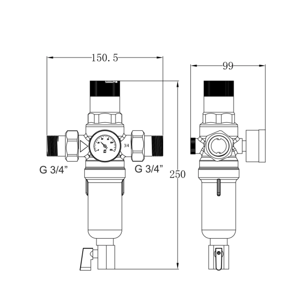 Фильтр тонкой очистки Thermo Alliance Forte 3/4"НН для х ...