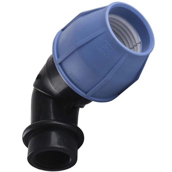 Колено ПНД Vsplast 63х1 1/2" ВР 4002