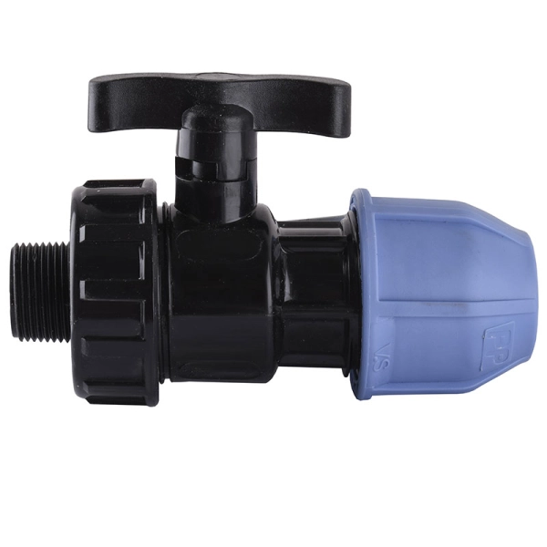 Кран шаровой ПНД Vsplast 32х1" НР 6003