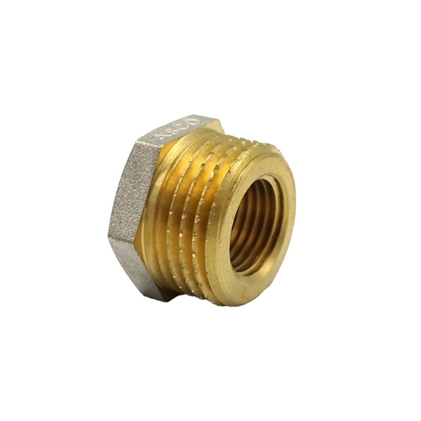 Футорка латунная ASCO 1/2"x3/8" ВН с проточкой