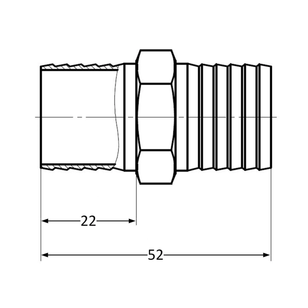 Одинарник Thermo Alliance Standard 1/2"x1/2" 14 мм (SD42 ...