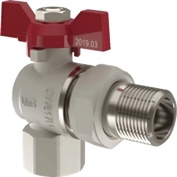 Кран с американкой V&G Optima 1/2" ВН угловой, латун ...