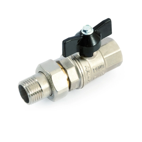 Кран с американкой General Fittings 1/2" ВН прямой, лату ...