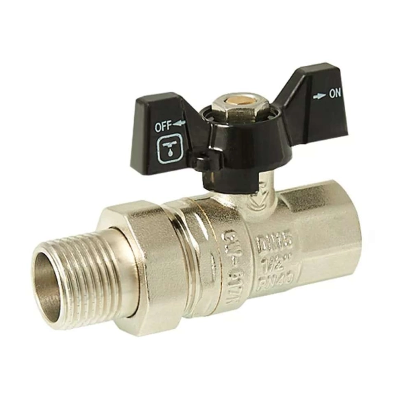 Кран с американкой ITAL 1/2″ ВН прямой, латунь (IB110114 ...