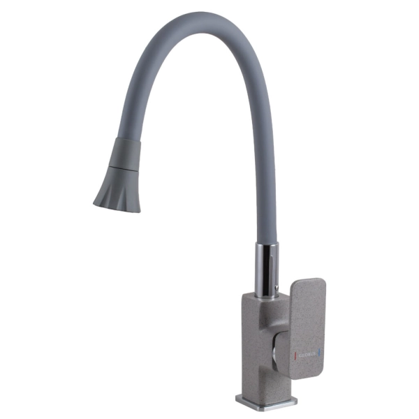 Смеситель для кухни Globus Lux Milano излив с гибким изл ...