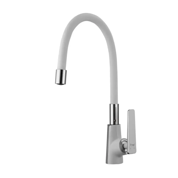 Смеситель для кухни Frap F4458 с гибким изливом, хром/бе ...