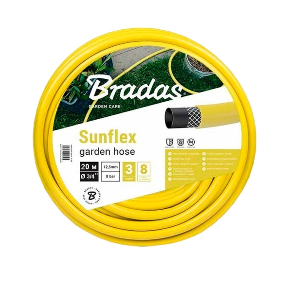 Шланг для полива Bradas Sunflex НН 3/4"x3/4" (20 мм) 20  ...